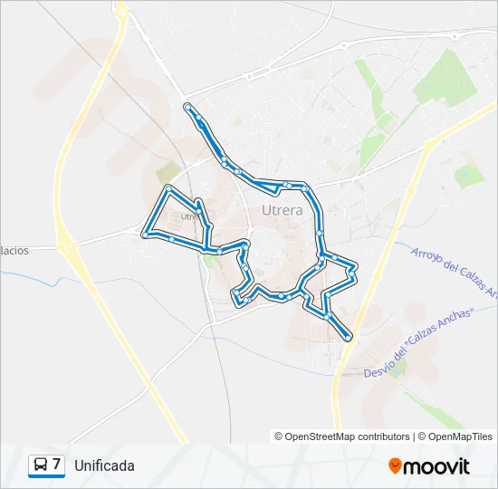 7 Bus Line Map
