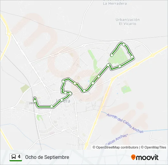 4 Bus Line Map