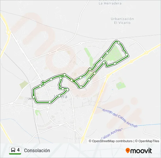 4 Bus Line Map