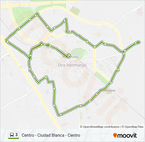 3 Bus Line Map
