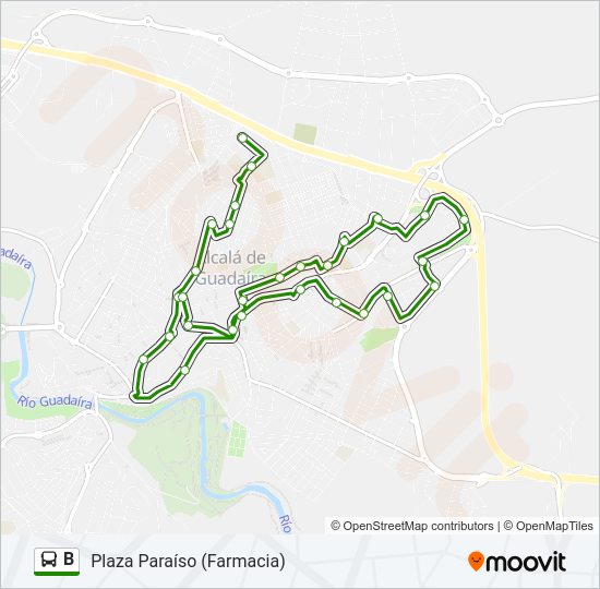 Mapa de B de autobús