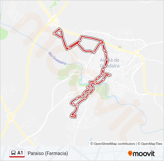A1 Bus Line Map