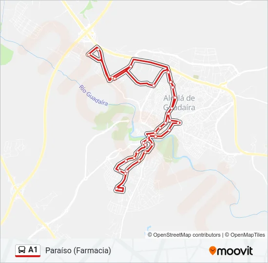 A1 Bus Line Map