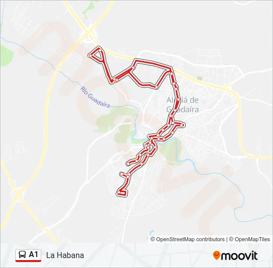 A1 Bus Line Map