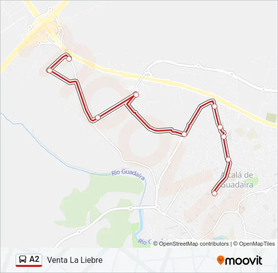 A2 Bus Line Map