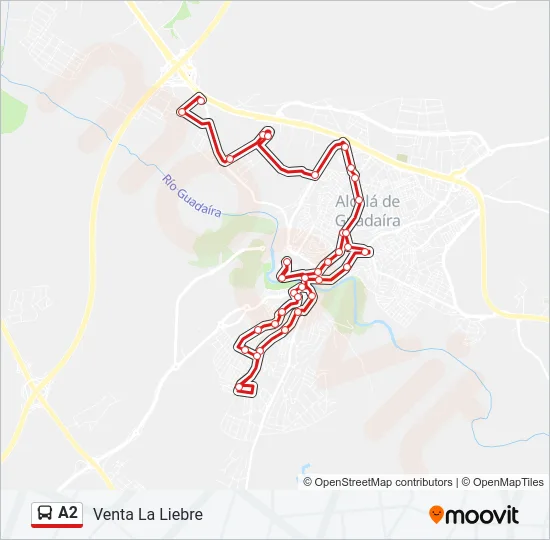 A2 Bus Line Map