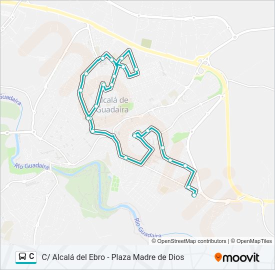 C Bus Line Map