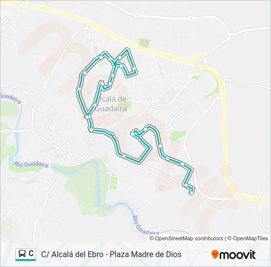 C Bus Line Map