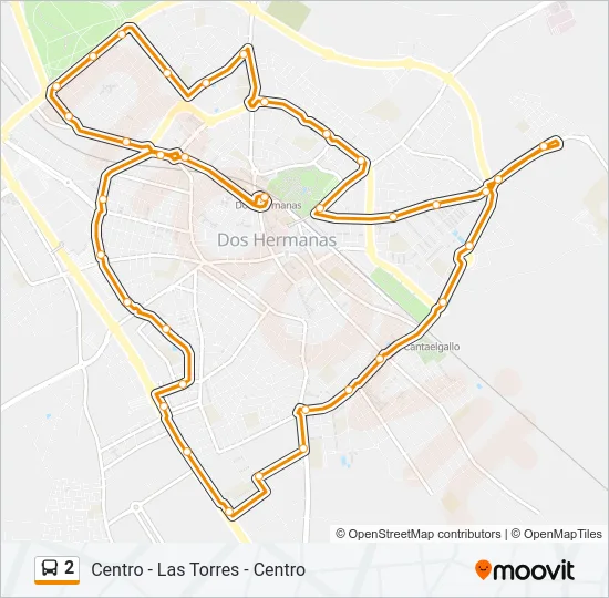 2 Bus Line Map
