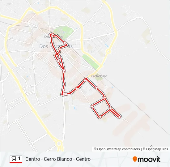 1 Bus Line Map
