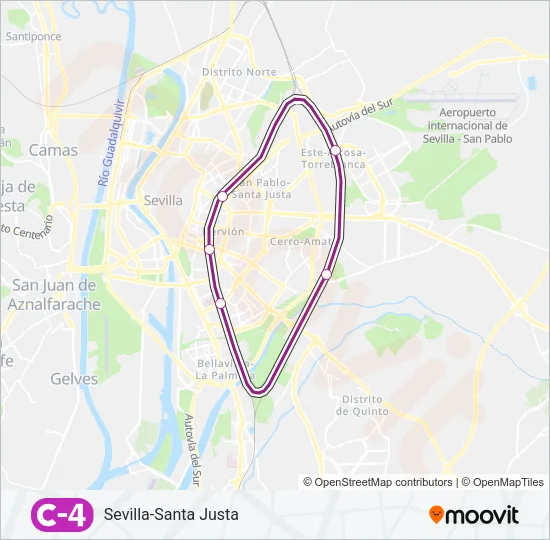 C4 Train Line Map