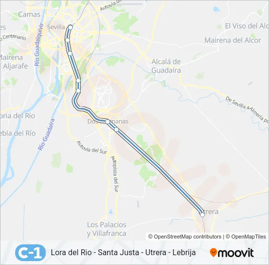 C1 Train Line Map