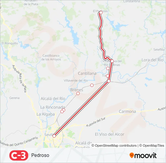 C3 Train Line Map