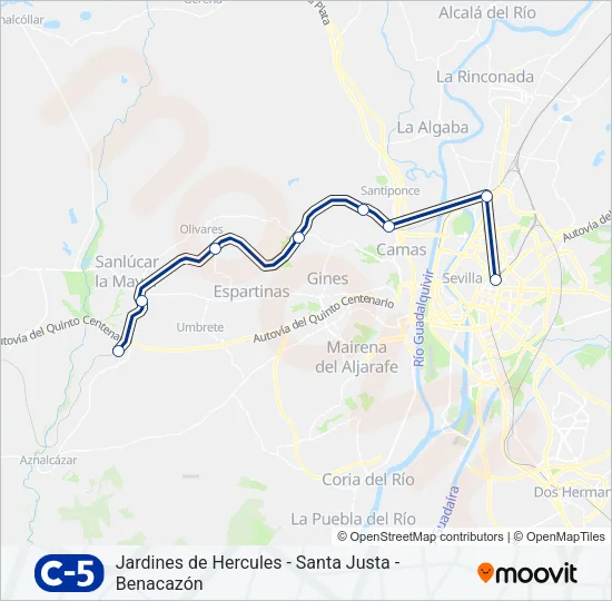 C5 Train Line Map