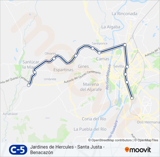 C5 Train Line Map