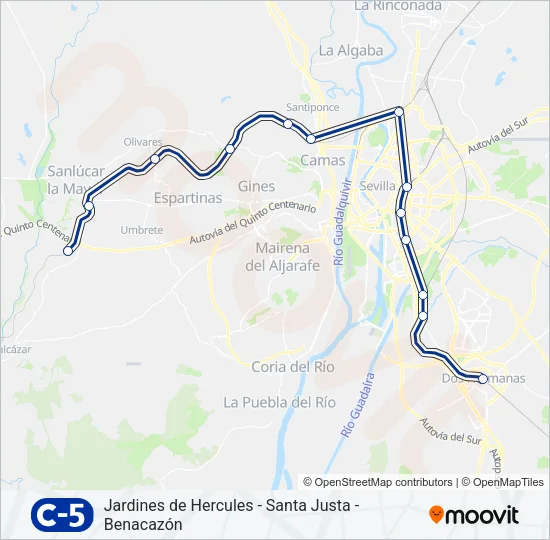 C5 Train Line Map