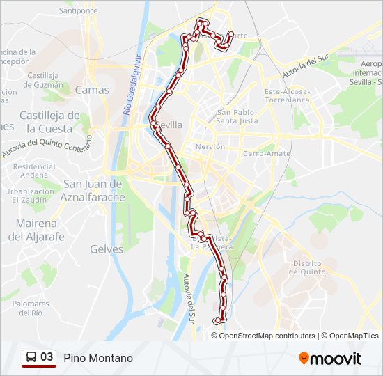 Mapa de 03 de autobús