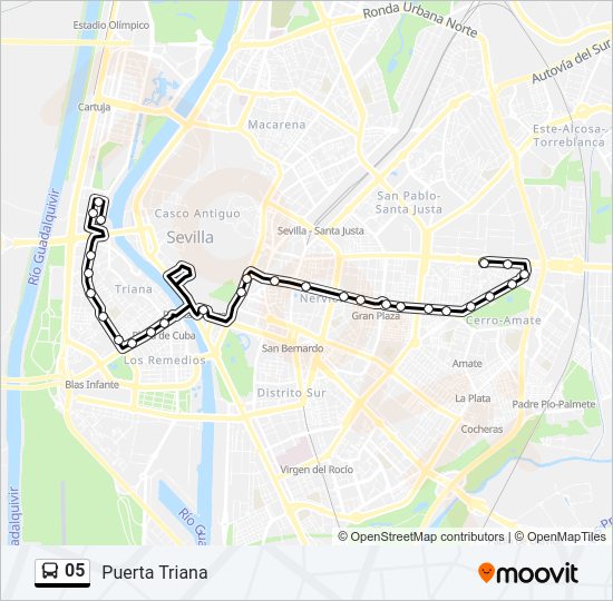 Mapa de 05 de autobús