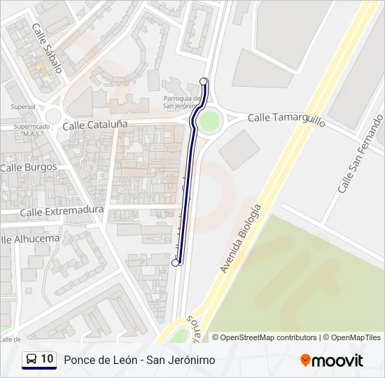 10 Bus Line Map