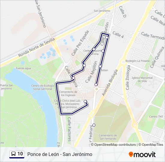 10 Bus Line Map