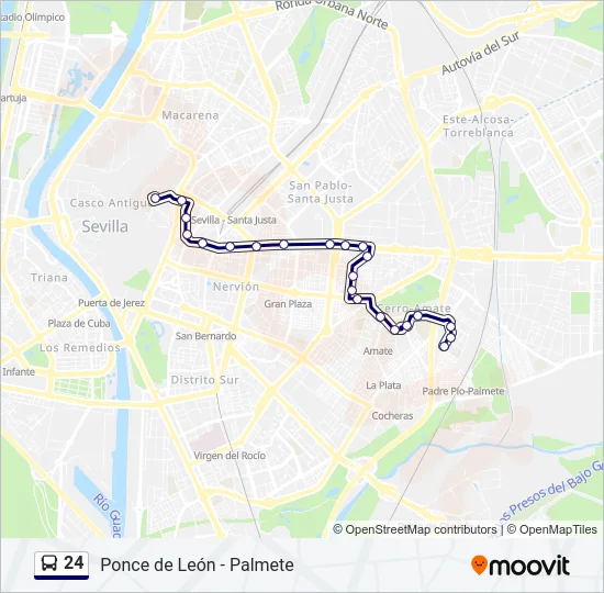 24 Bus Line Map
