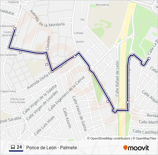 24 Bus Line Map