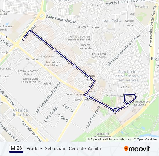 Mapa de 26 de autobús