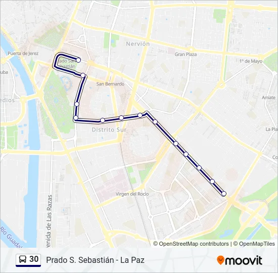 30 Bus Line Map