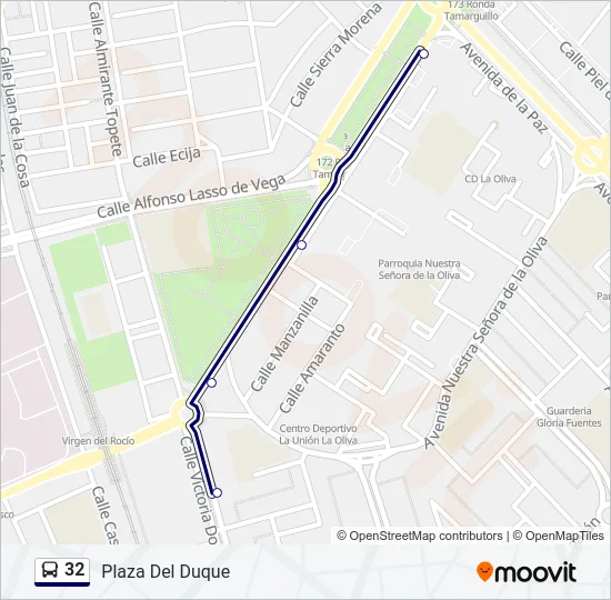 32 Bus Line Map