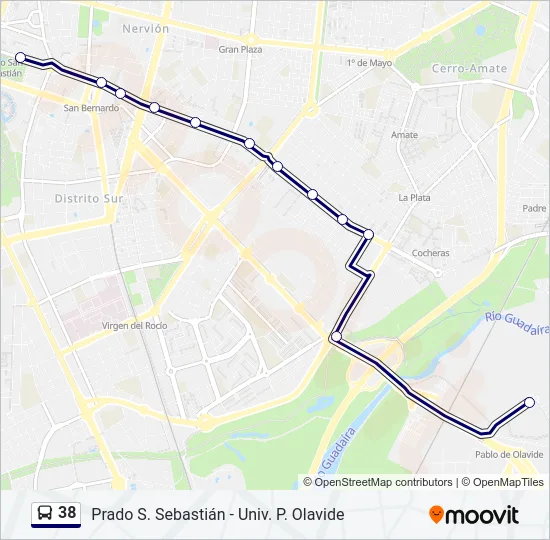 38 Bus Line Map