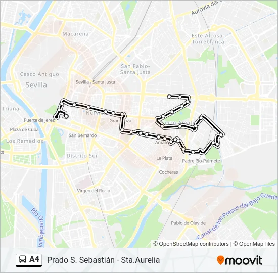 A4 Bus Line Map