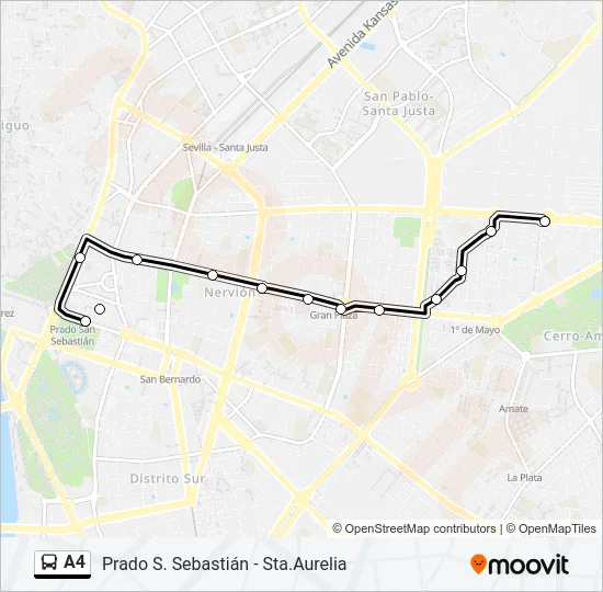 A4 Bus Line Map