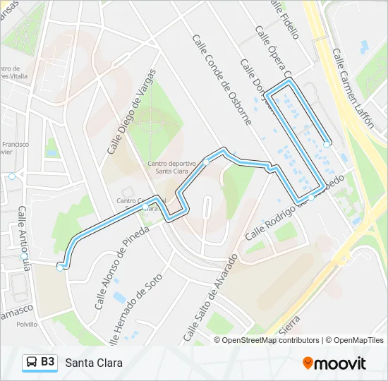 B3 Bus Line Map