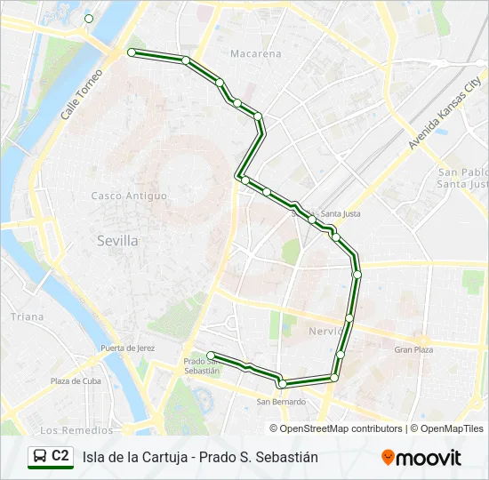 C2 Bus Line Map