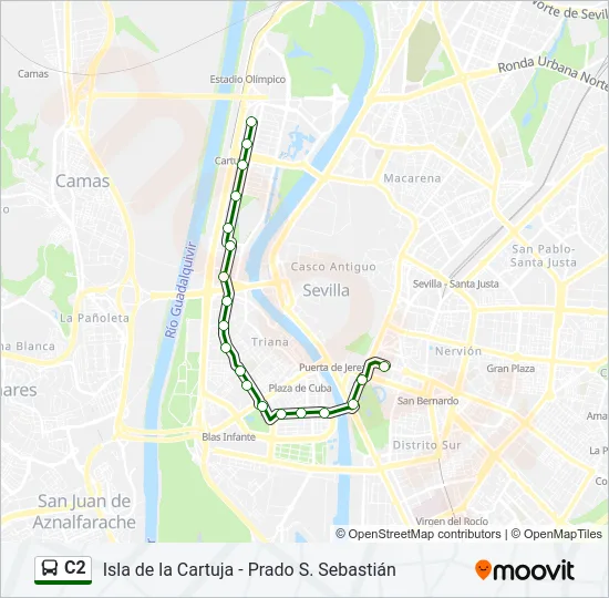 C2 Bus Line Map