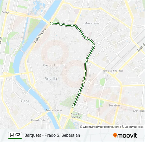 C3 Bus Line Map
