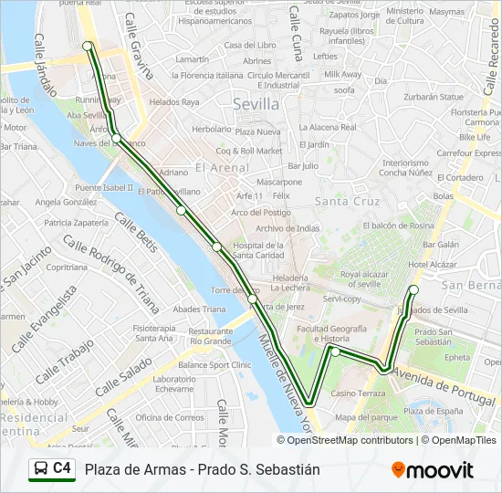 C4 Bus Line Map