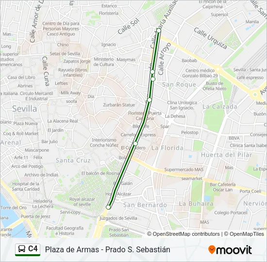 C4 Bus Line Map