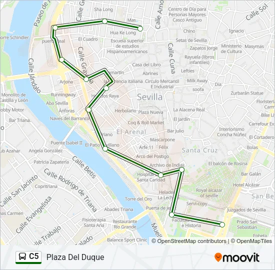 C5 Bus Line Map