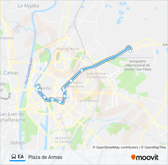 EA Bus Line Map