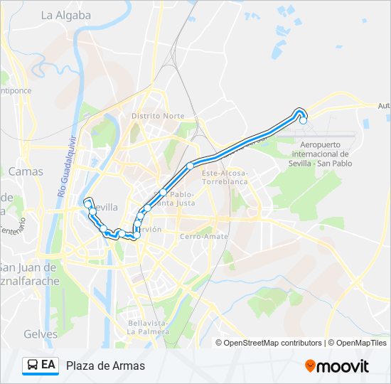 EA bus Line Map