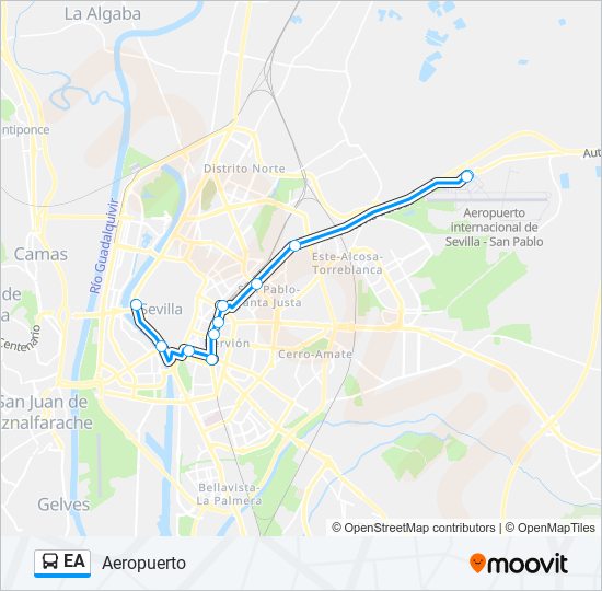 EA bus Line Map