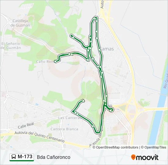 M-173 Bus Line Map