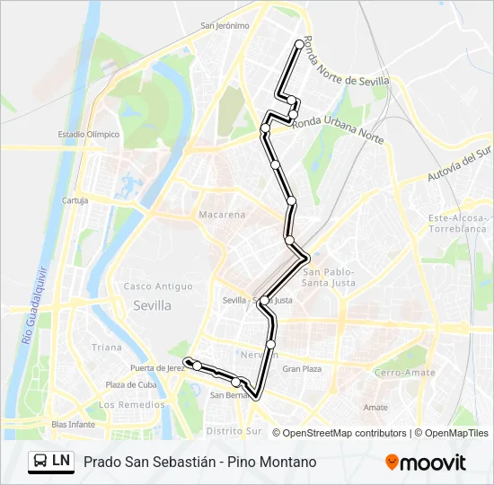 LN Bus Line Map