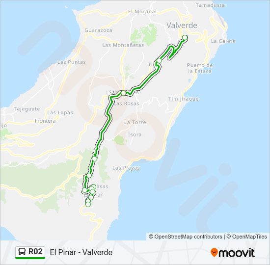 R02 Bus Line Map