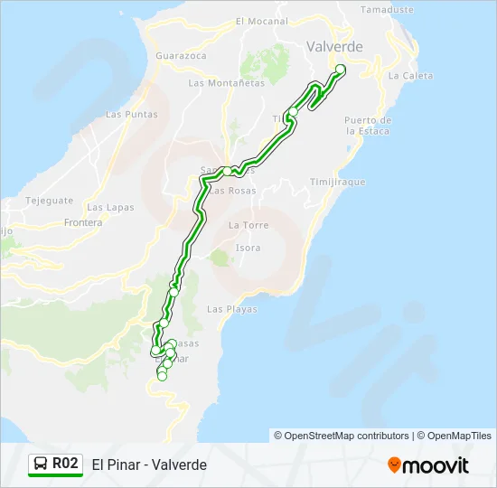 R02 Bus Line Map