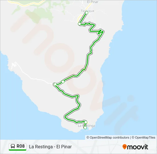 R08 Bus Line Map