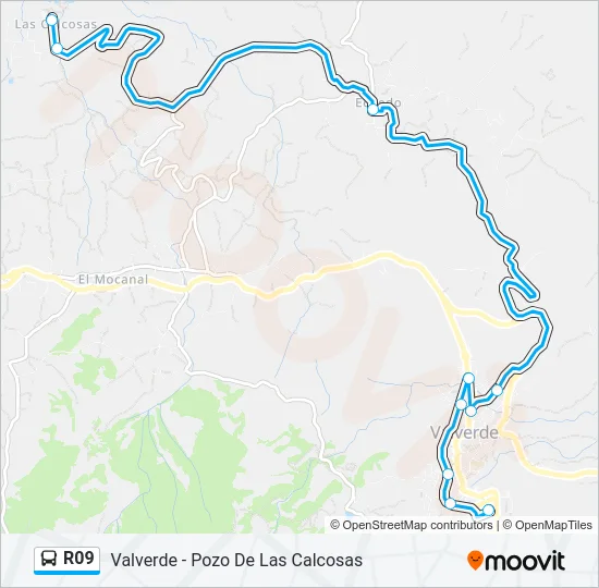 R09 Bus Line Map