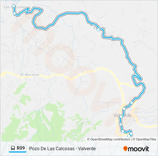 R09 Bus Line Map