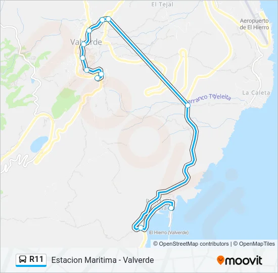 R11 Bus Line Map